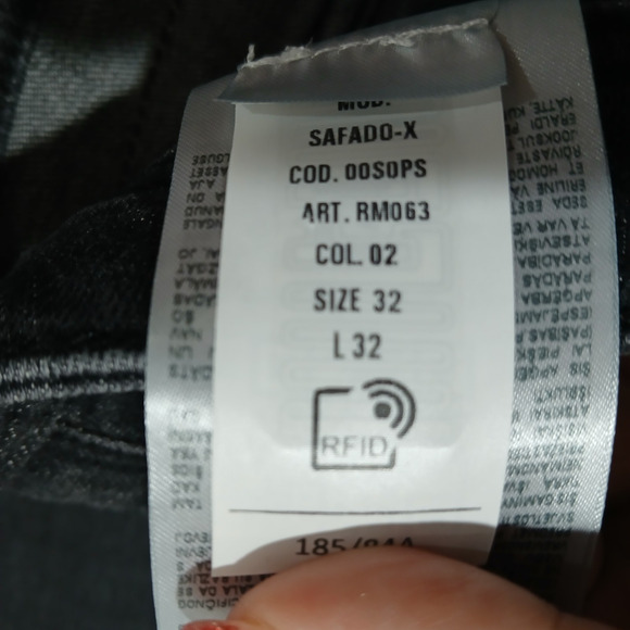 DIESEL Jeans Mens 32x32 Safado X Straight Black NWT RM063 Button Fly - Picture 8 of 16